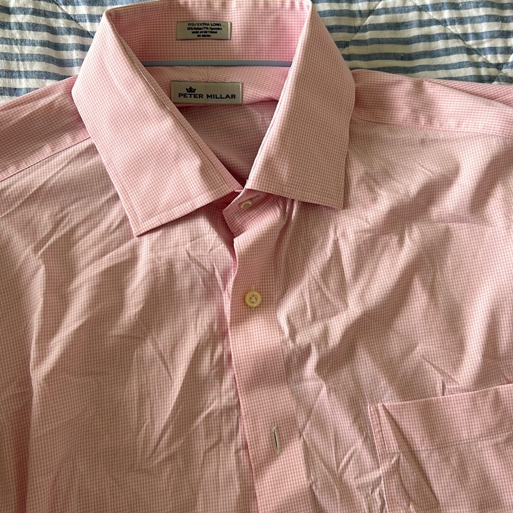 Peter Millar Pink dress Shirt